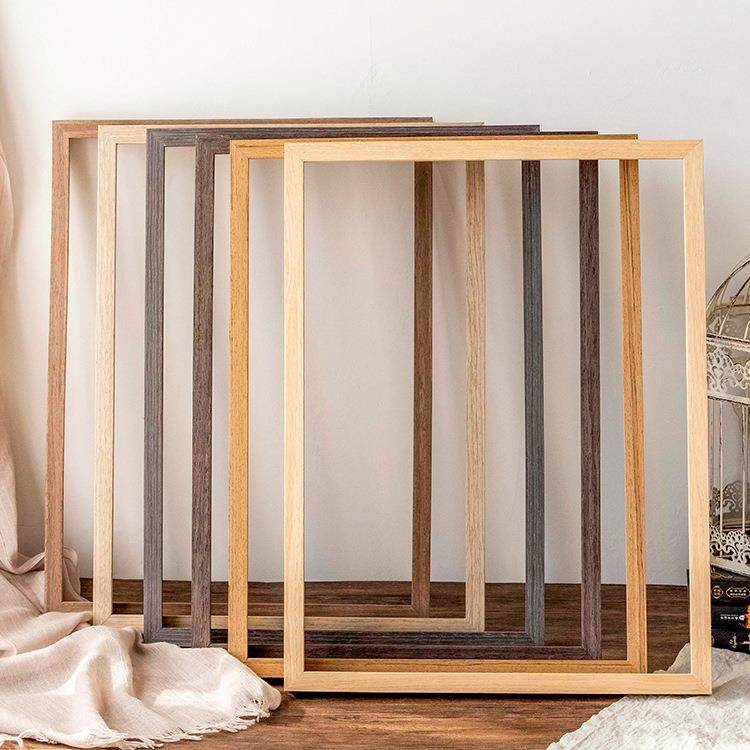 数字油画外框装裱复古实木广告画框海报框十字绣相框挂墙拼图框