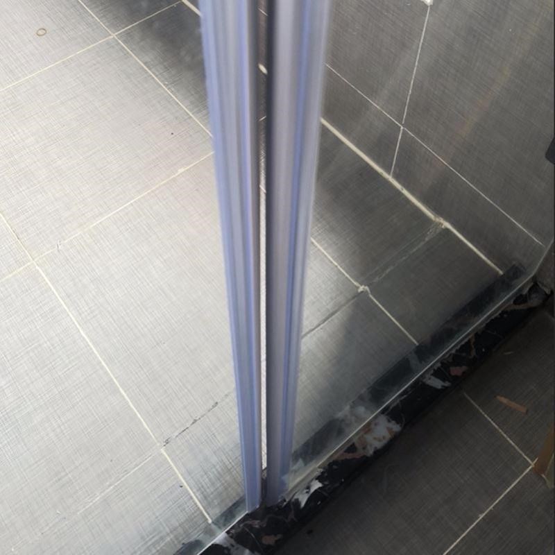 挡风淋浴房挡水条磁o吸门缝隙特厚浴室防水条玻璃门密封条防撞黑