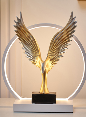 大鹏展翅摆件高档家居卧室书房w电视柜子酒柜办公室轻奢工艺礼品