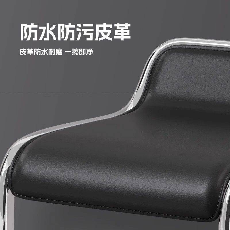 简约高脚升降吧台凳时尚软包可旋转装配便捷办公室及酒吧椅