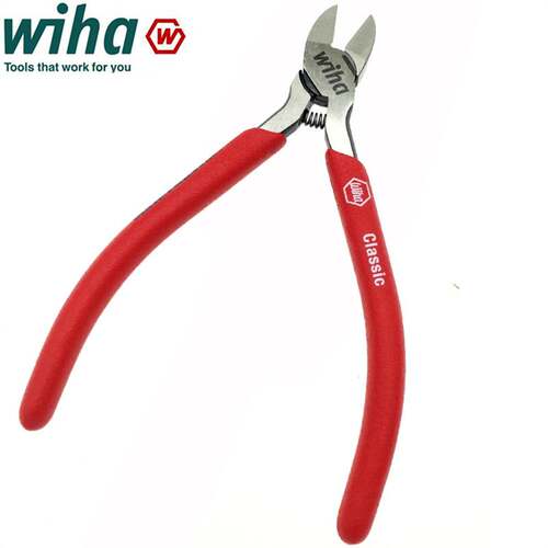 德国wiha威汉水口钳进口模型剪钳56寸平面塑料钳子37354