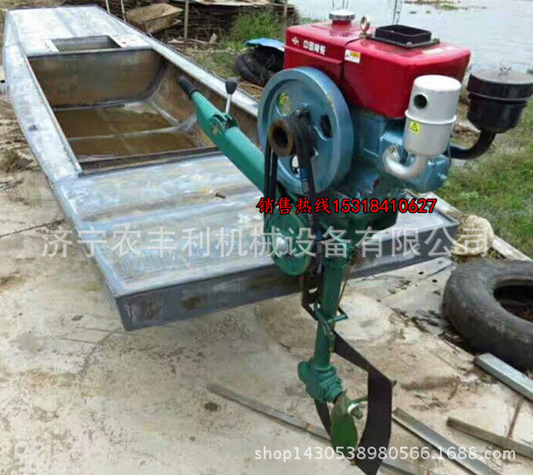 柴油8马力船挂机汽油舷外机电动挂浆机