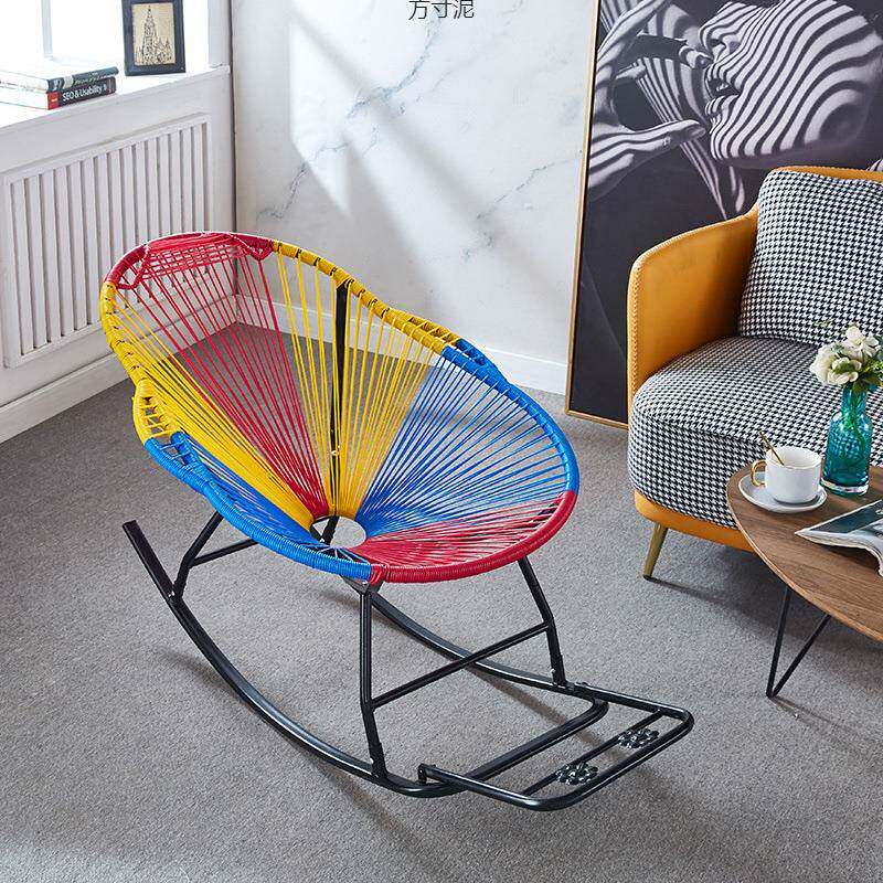 摇椅家用摇摇椅懒人可躺摇椅午睡躺椅阳台椅逍遥椅儿童藤椅休闲椅