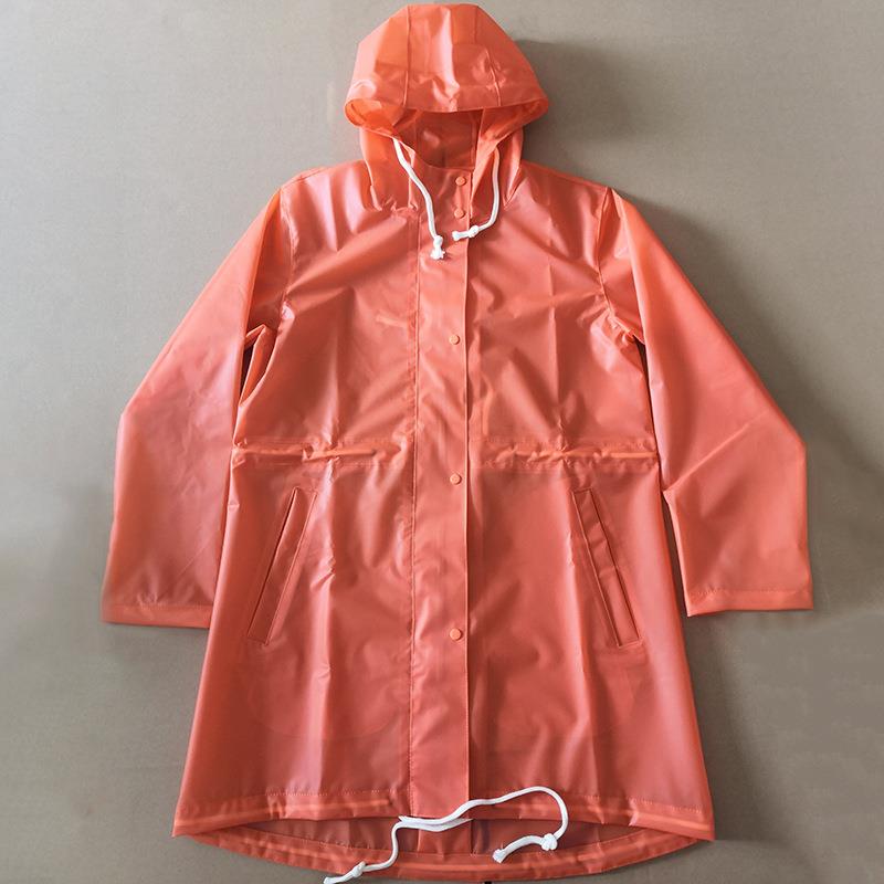 成人户外长款雨衣旅游时尚男女轻便eva透明雨披帽檐轻便徒步雨披