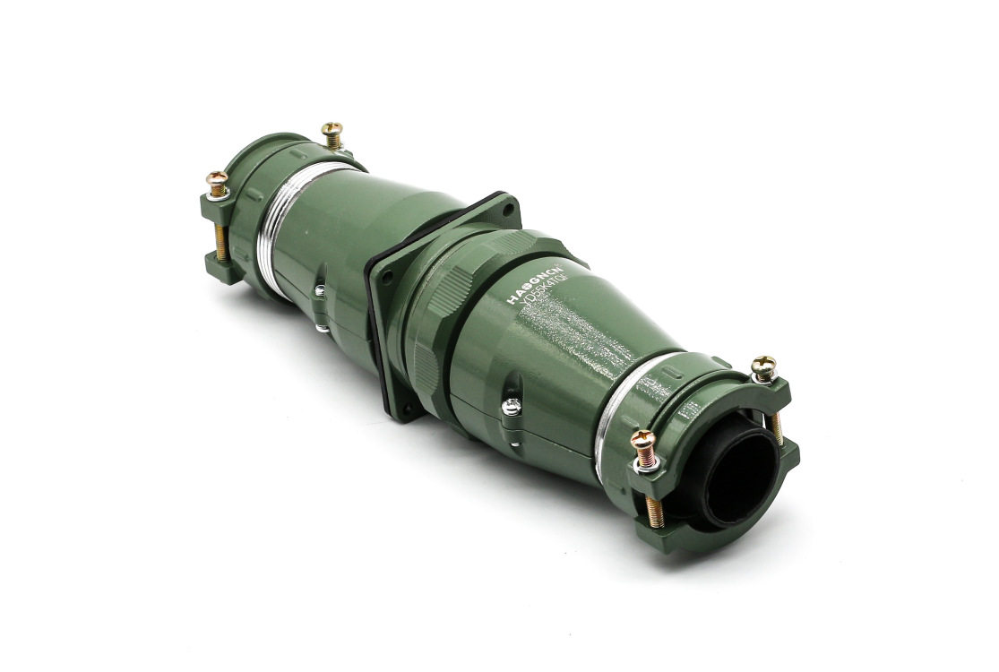 豪光HAOGNCN航空插头座防水连接器YD55K4TQF对接电压500V电流100A