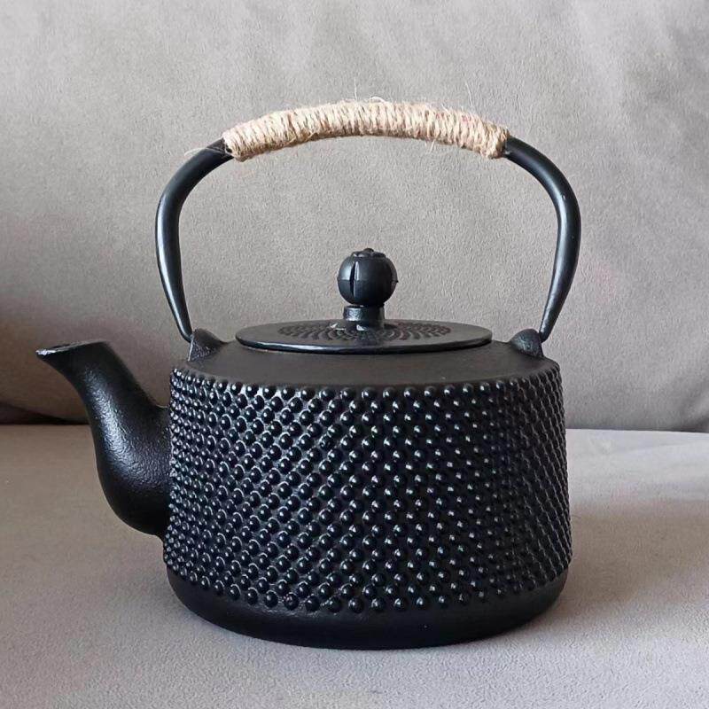 铁茶壶明火家用复古煮茶铁壶日式围炉手工水壶铸铁户外生铁茶壶