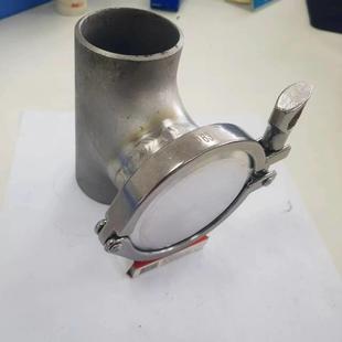 三通检查口锁扣盲板建筑虹吸排水管道配件规格全可订304不锈钢