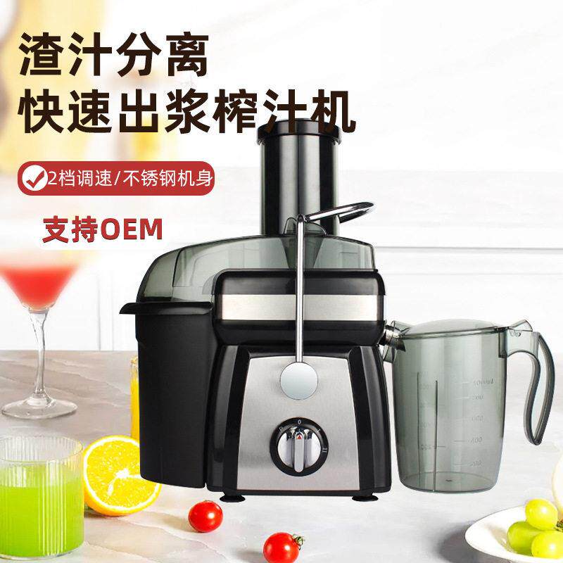 外贸大功率不锈钢水果榨汁机榨汁分离电动果汁机纯果汁原汁机
