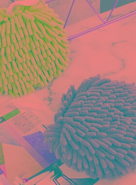 日本KOMEKI.4167.雪尼尔速干擦手巾加厚吸水手帕挂式擦手球毛巾