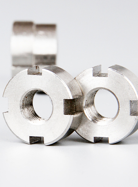 304不锈钢开槽圆螺母M14M16M18M20M22M24M25M27M30M33M36M39*1.5