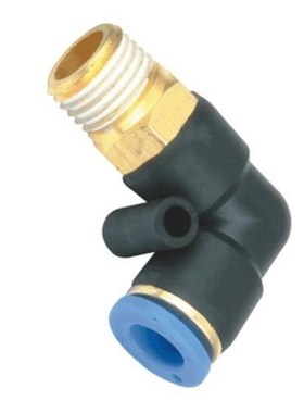 气动弯接头PL4-M5 6-01 8-02 10-03 12-04 16气管快插螺纹弯通角