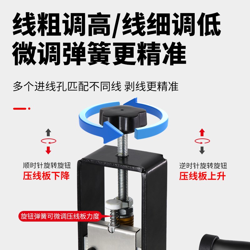 剥线机废旧铜线家用电线剥皮机电缆剥线器小型电动手摇去皮机神器