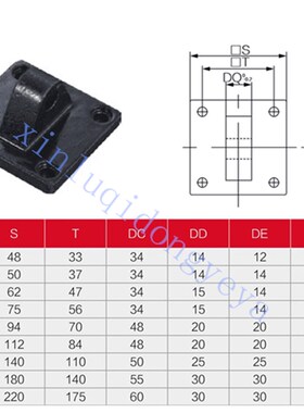 气缸附件摆动支架单耳环双耳环32CA CB40 50 63 80 100 125 160