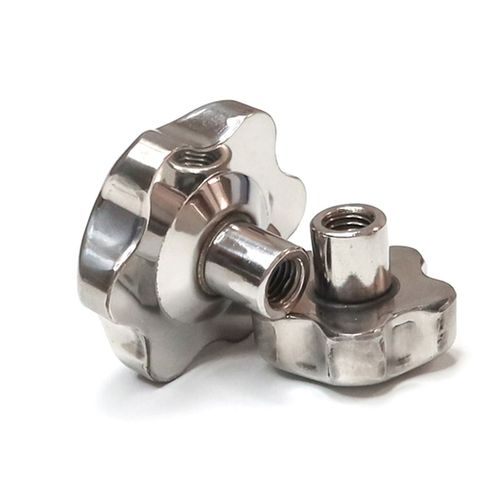 304不锈钢梅花手轮螺母五星六角把手圆形手柄星型球头锁紧螺丝