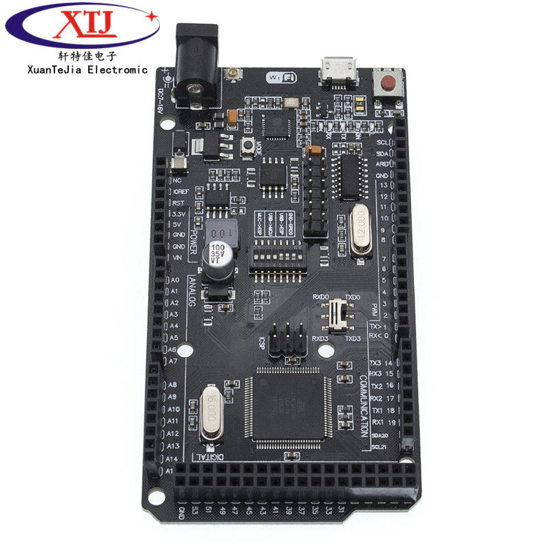 WIFI R3 ATMEGA2560 + ESP8266 Wifi(32MB内存)USB-TTL CH340G