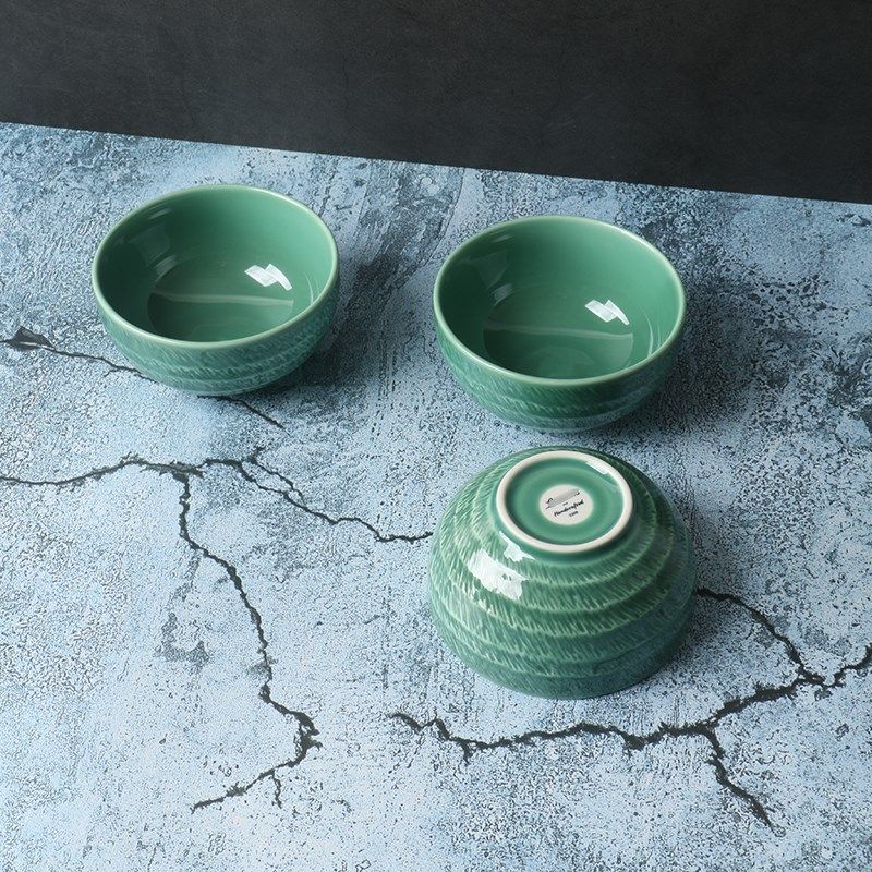 某牌原单】釉下彩家用陶瓷餐具米饭碗【高级感新骨瓷】微波炉汤碗