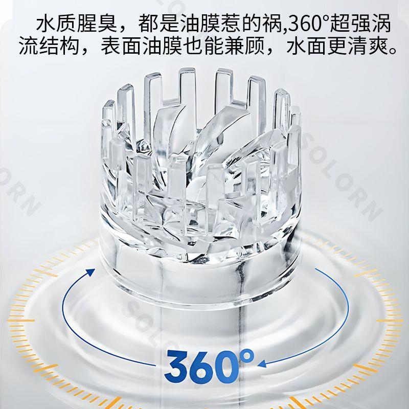 25年新款工业内置周转箱鱼缸过滤过滤器滴流鱼盆365天不用换水
