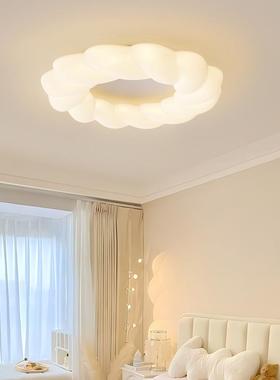 大观顶园儿童房吸灯30693法奶油风式月球星星卧室灯代简约吸顶灯4