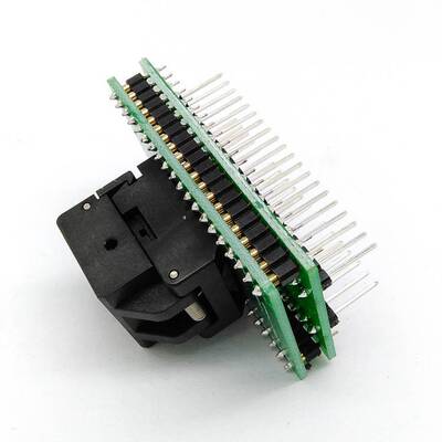 HMILU厂家QFN40双层板烧录座0.4间距5*5mm转换芯片夹具测试座