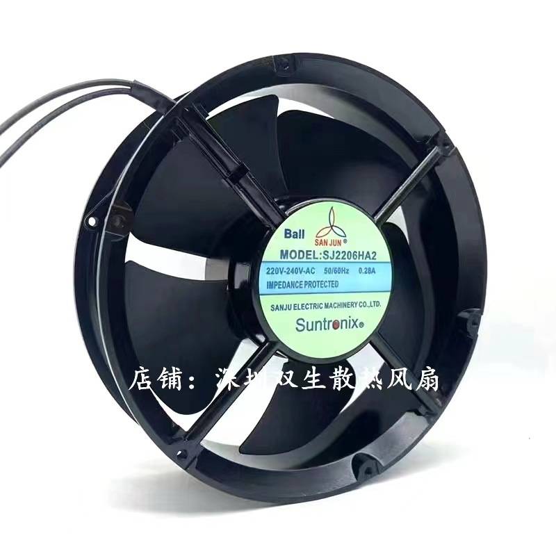 原装三巨 SJ2206HA2  22060 220V 0.28a  20cm圆形 机柜 散热风扇