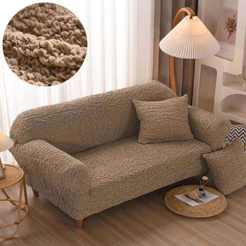 2025新款奶油云泡泡纱全包沙发套弹力防滑防猫抓四季通用沙发