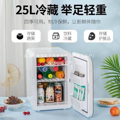 迷你小冰箱载小型家用宿舍办公室学生母乳车家两用冷藏单人用冷冻
