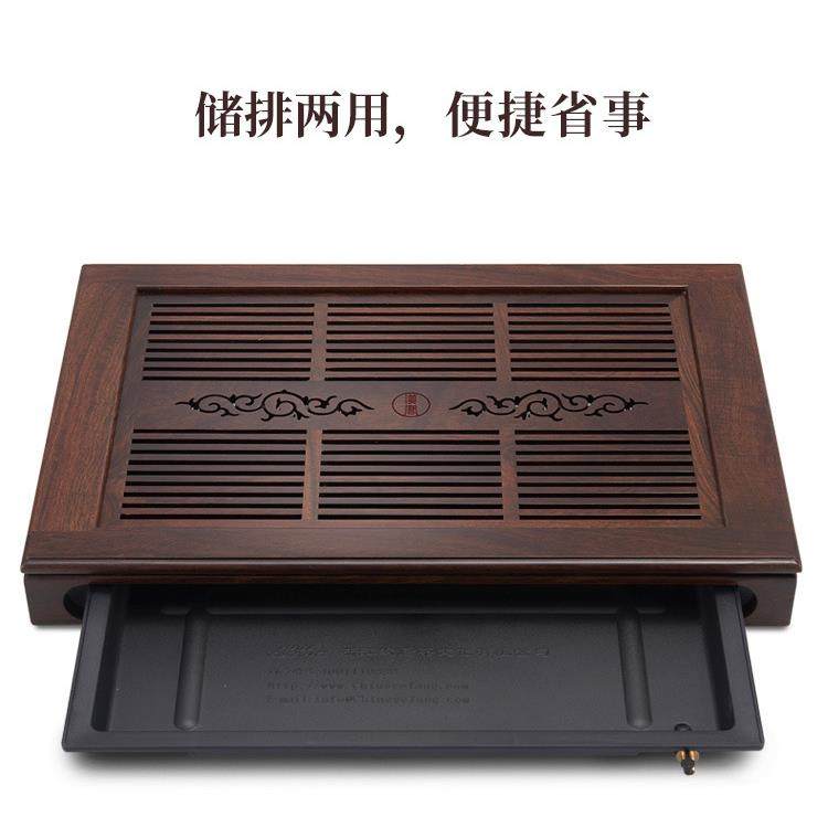 2U8K汉唐茶盘实木茶具客厅家用茶台黑紫檀原木储水茶海小茶托功夫,餐饮具,茶盘,淘宝优惠券,粉丝福利购,淘宝优惠卷