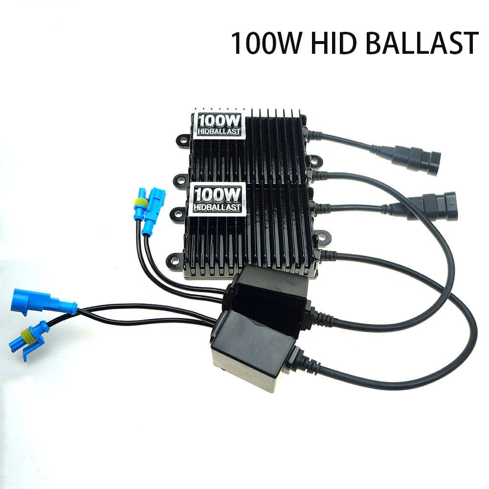 源头厂家 迪卢斯 100W hid氙气灯套装 大功率氙气灯H1 H4 H7车灯