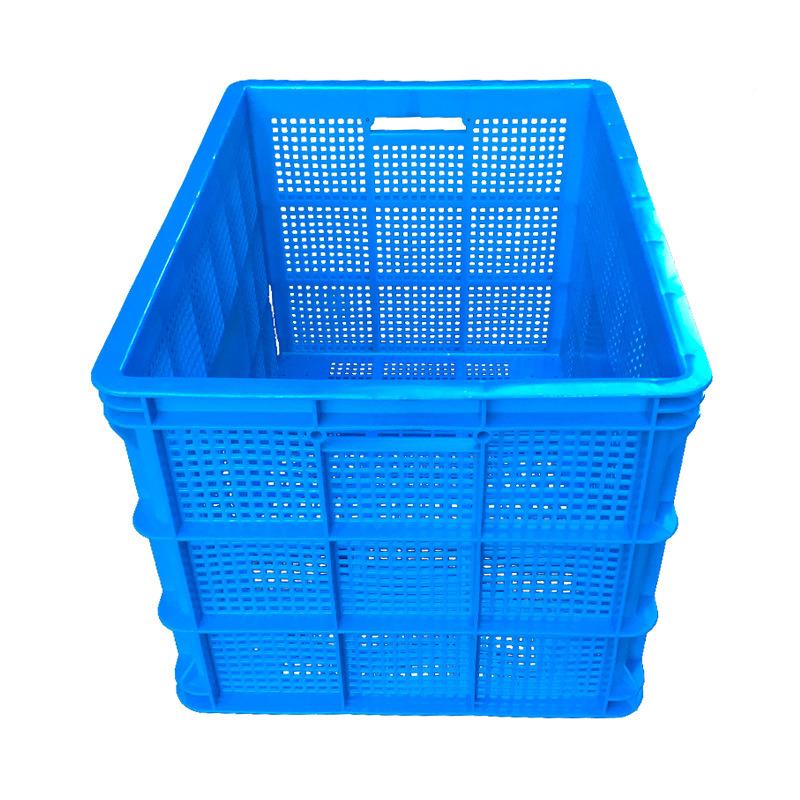 特筐厚755塑料量周转快递分拣镂筐空蓝色塑ZOC胶大容果蔬工业胶框