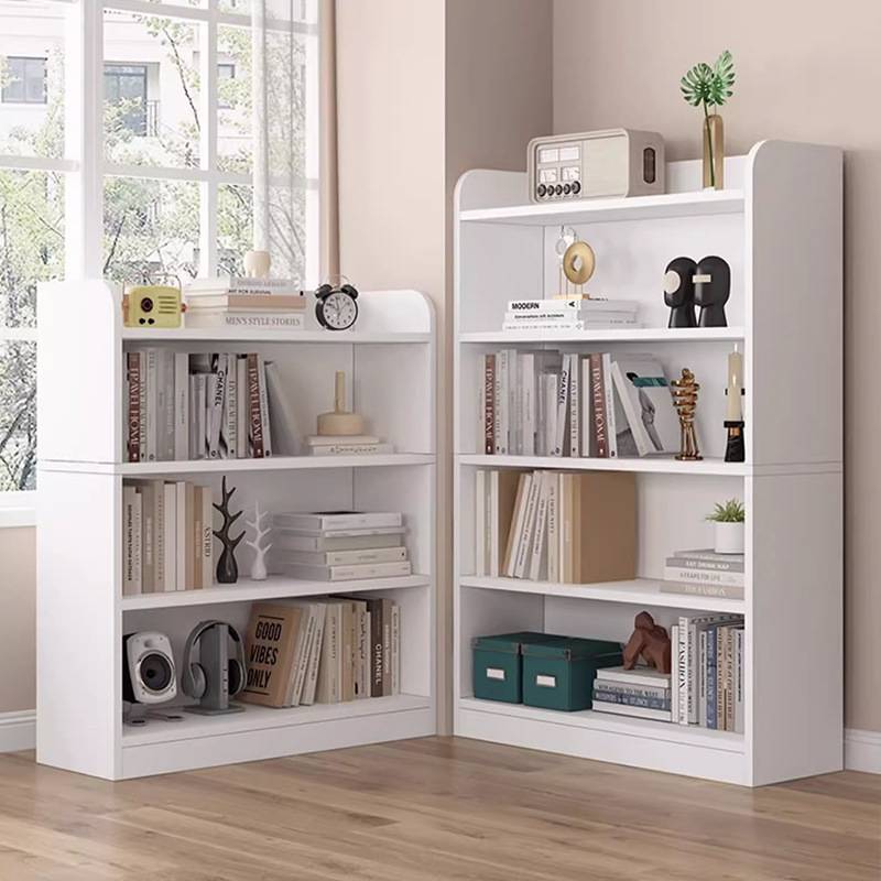 实木儿童书架置物架落地书柜简易家用收纳组合格子柜多层矮柜靠墙