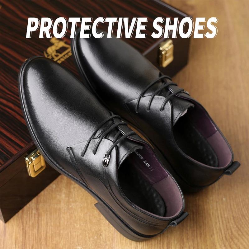 牛皮软面透气绝缘鞋轻便防滑耐磨防臭职业正装男皮鞋酒店行政鞋