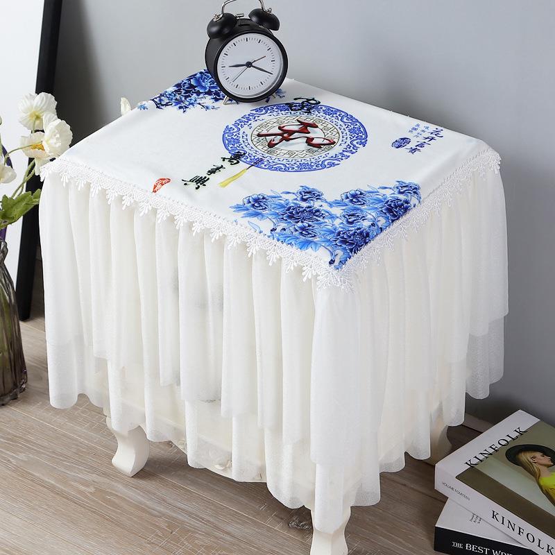 多用途床头柜盖布桌布盖巾冰箱罩洗衣机罩卧室家用家具遮盖防尘布