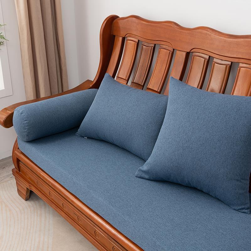 多色选四季通用沙发垫老式木沙发座垫海绵垫子加厚加硬防滑沙北秦