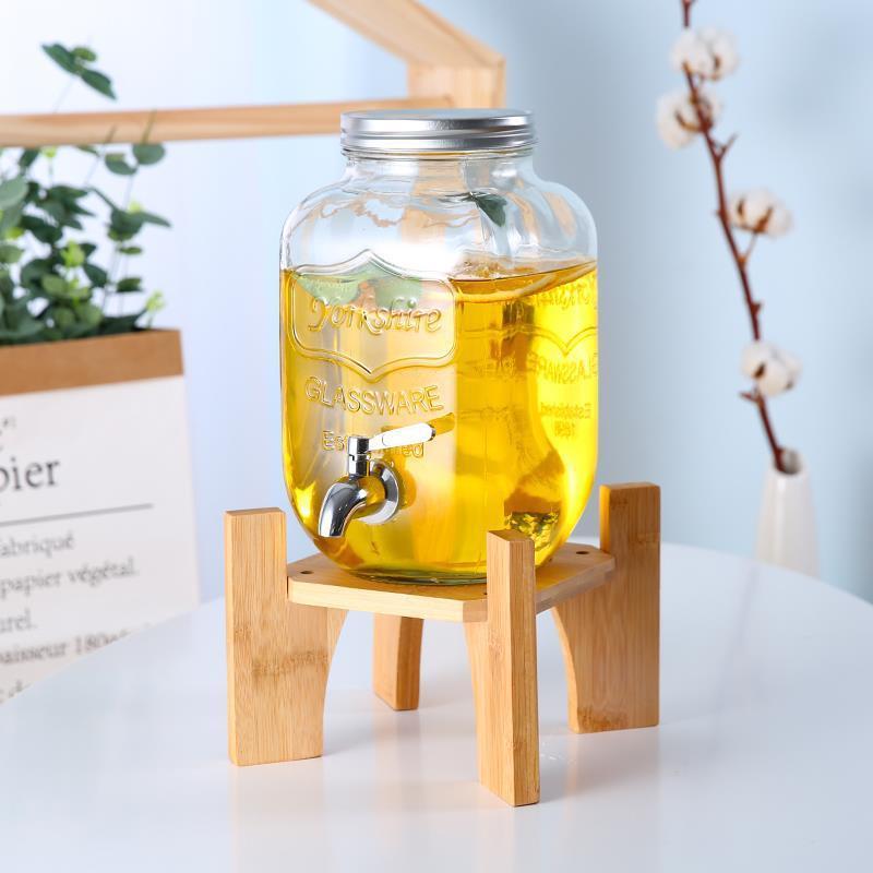 玻璃酵素桶发酵罐泡酒玻璃瓶子密封罐带龙头自酿果汁罐水果饮料桶