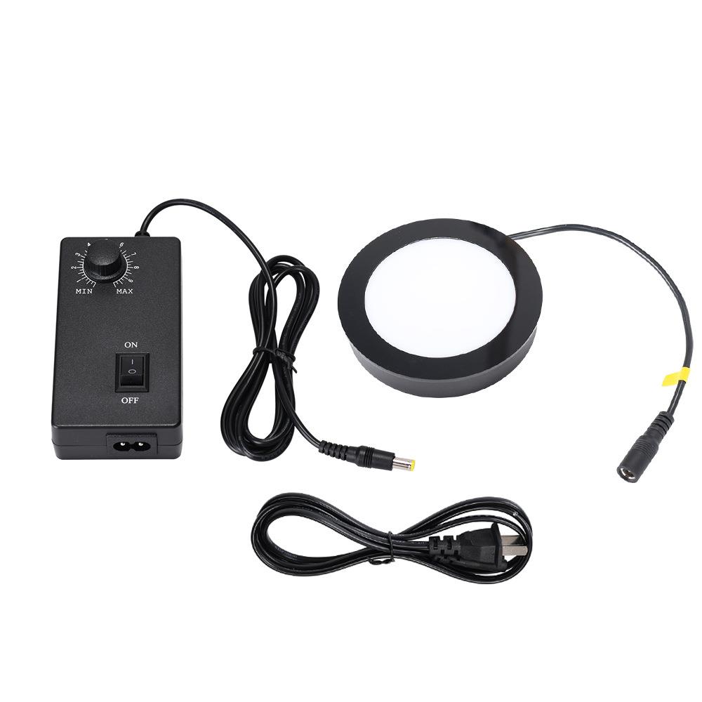 海约体视显微镜底部圆形LED光源可调工业电子显微镜辅助光圈