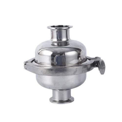 304不锈钢快装球型过滤器卡箍式直通出料口呼吸阀卫生级球型滤网