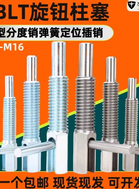 分度销L型旋钮柱塞LBLT弹簧定位销今尾止动安全插销M6M8M10M12M16
