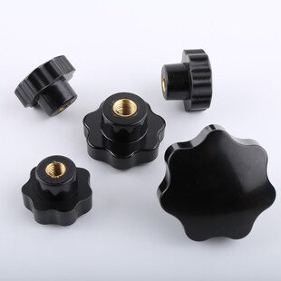 梅花手柄螺母七星星形把手手拧螺母胶木旋钮螺丝M5M6M8M10M12M16