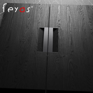 意式窄边暗拉手嵌入式衣柜门把手开槽poliform同款高定制家居五金