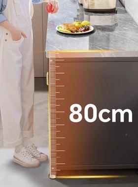 厨房置架岩板物落地层功一能靠墙体收纳柜餐边工作多台储物橱aa64