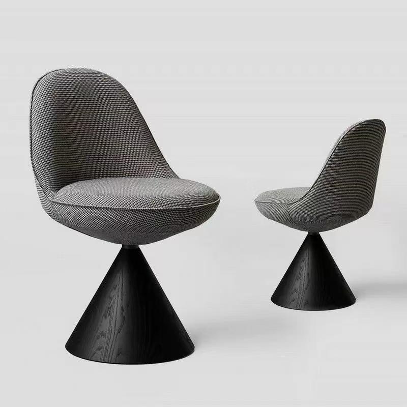 意式极简用设靠背餐椅可旋转化妆凳计师卧椅室梳家妆书房书桌椅子