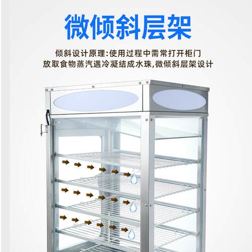 利包子机商用便店玻璃蒸包机7自动蒸蒸包炉包子馒头保全温展示柜