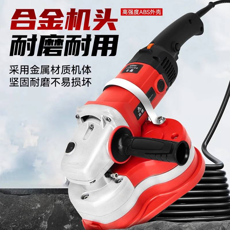 Xdd手持三头打磨机无尘电动地坪研磨机混凝土水泥地面抛光翻新