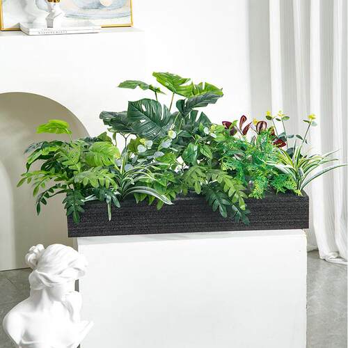 真橱窗花箱造景龟组合背植物仿真绿植假花假物054摆件仿绿植植组