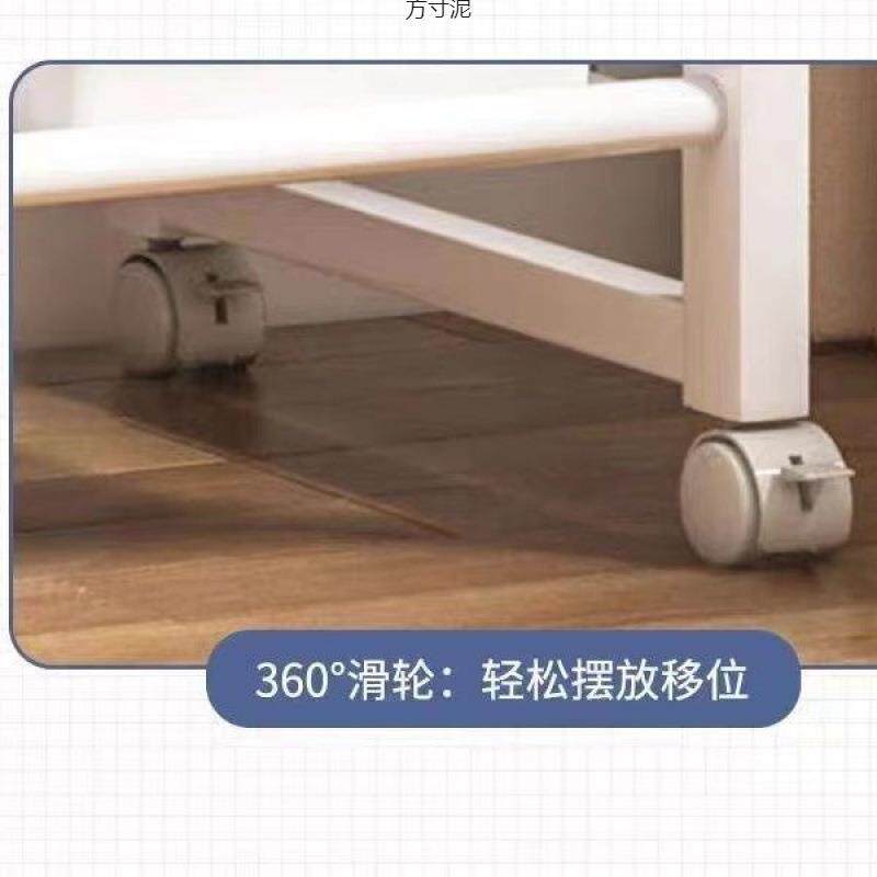 儿书架家用置地物架落具绘本架移童动带轮宝宝玩见详情收纳架阅读