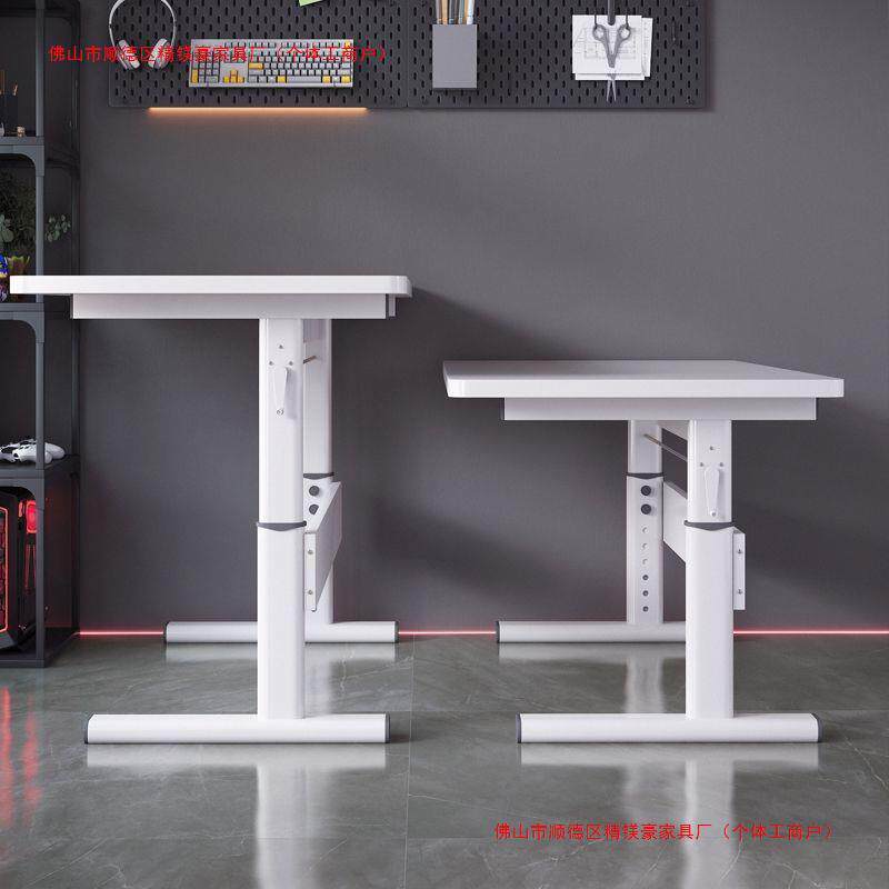 家用升降实木台式电脑竞桌桌电公桌加厚学习写字桌书房办桌692书