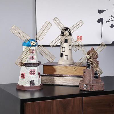 荷兰柜创风车模型子复古书架0705C小意摆件客厅装饰品电视柜书柜