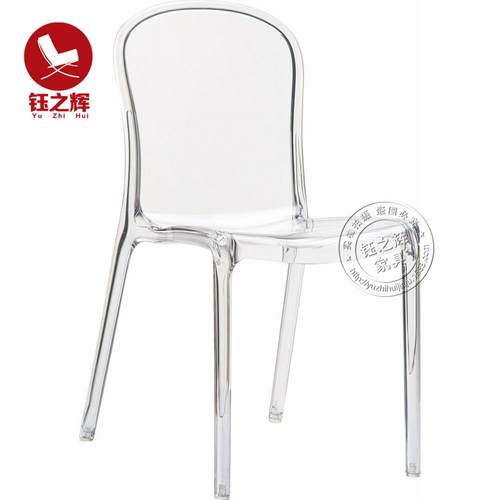 简亚克力椅无P-PC-029扶靠背椅透PC明水手晶椅塑料餐椅约婚宴水晶