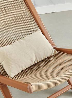 栖躺用椅新云中式家椅休闲大人午睡靠背椅阳台户外藤椅36206三件