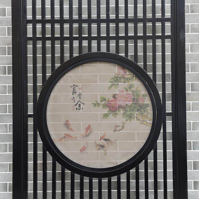 玄关隔断折叠屏新中式古家用木质花格挡仿门窗镂空移遮动风8】日